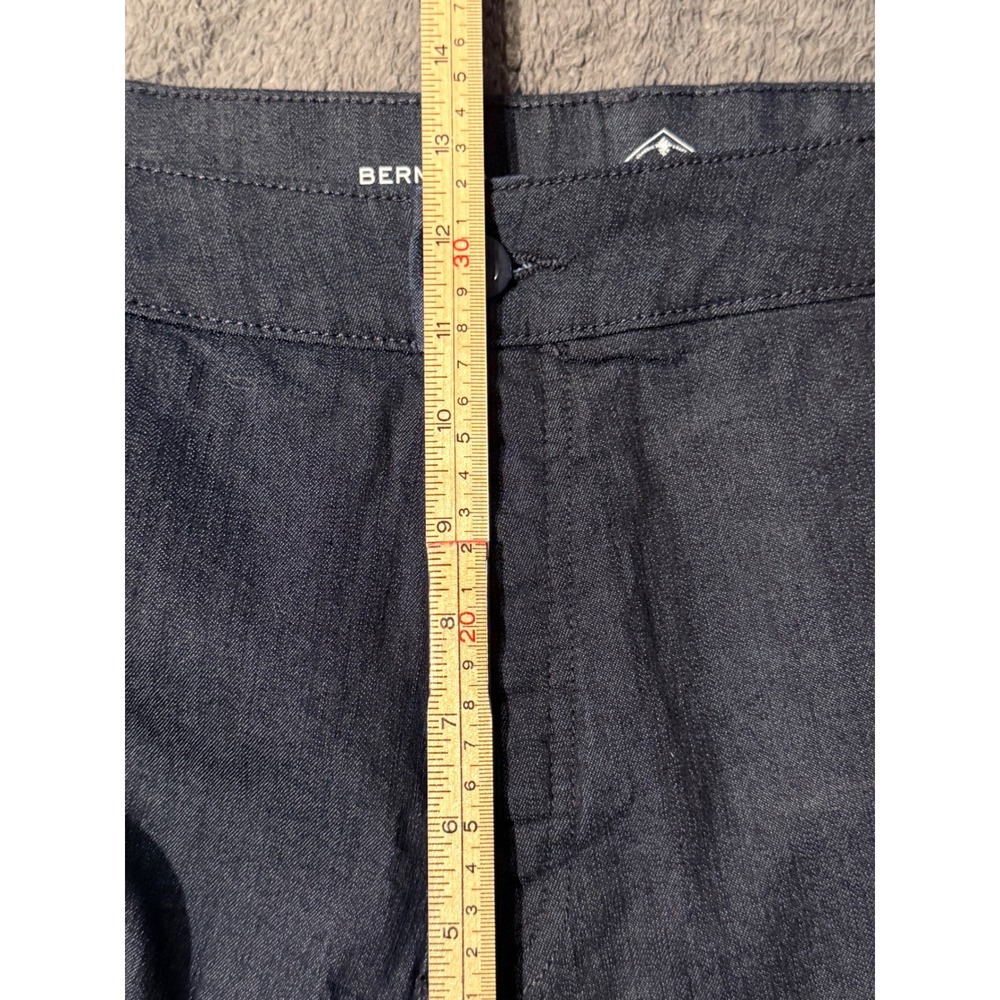 St Johns Bay Womens Plus 22W Bermuda Shorts Mid Rise Dark Rinse Denim New - Picture 9 of 10